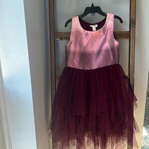 Cute Maroon Cat and Jack party dress Size 6/6x